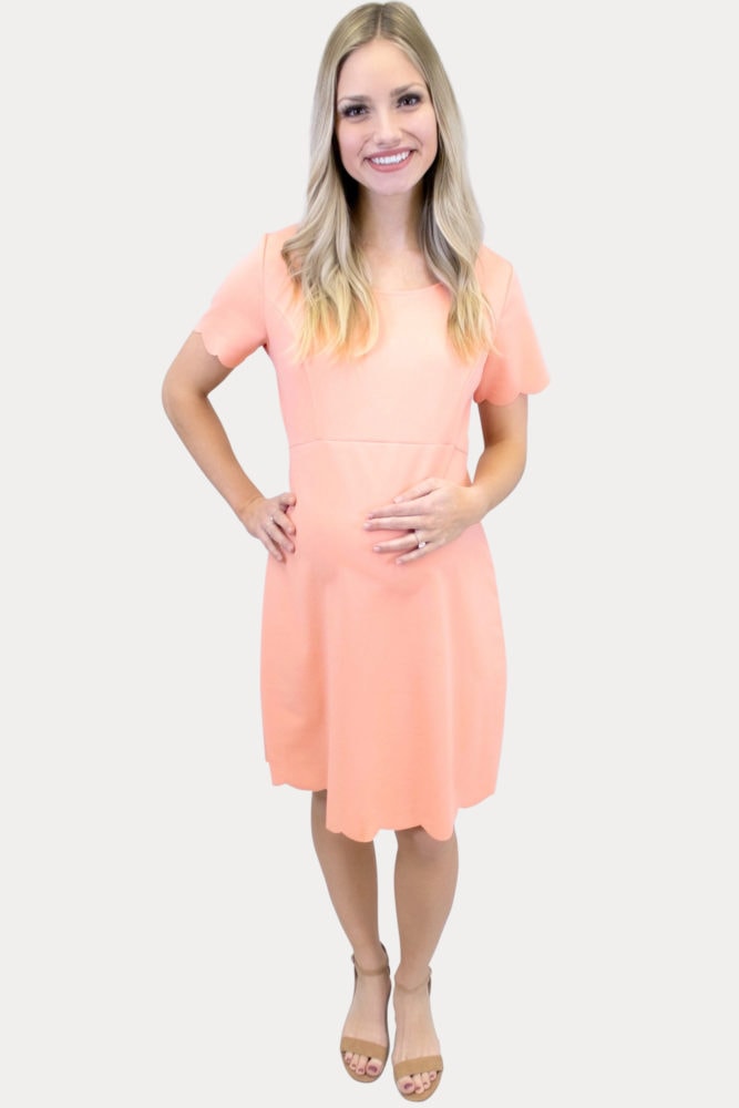 maternity dress with short sleeves