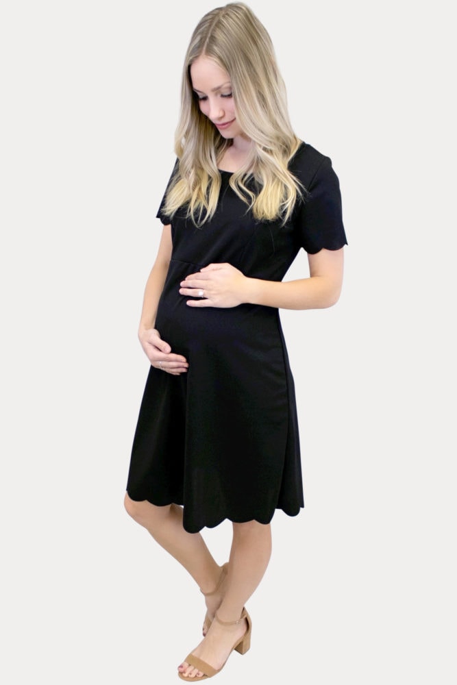 maternity dress with short sleeves