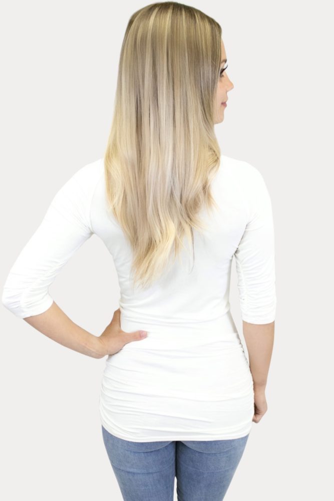 basic cream maternity top