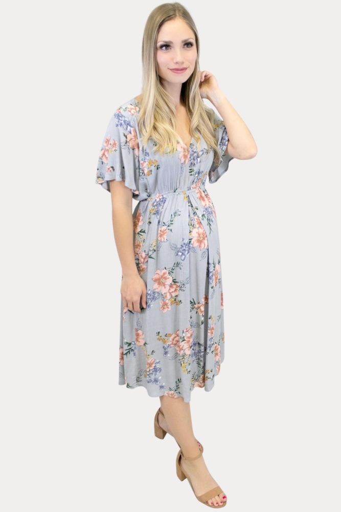 floral maternity sundress
