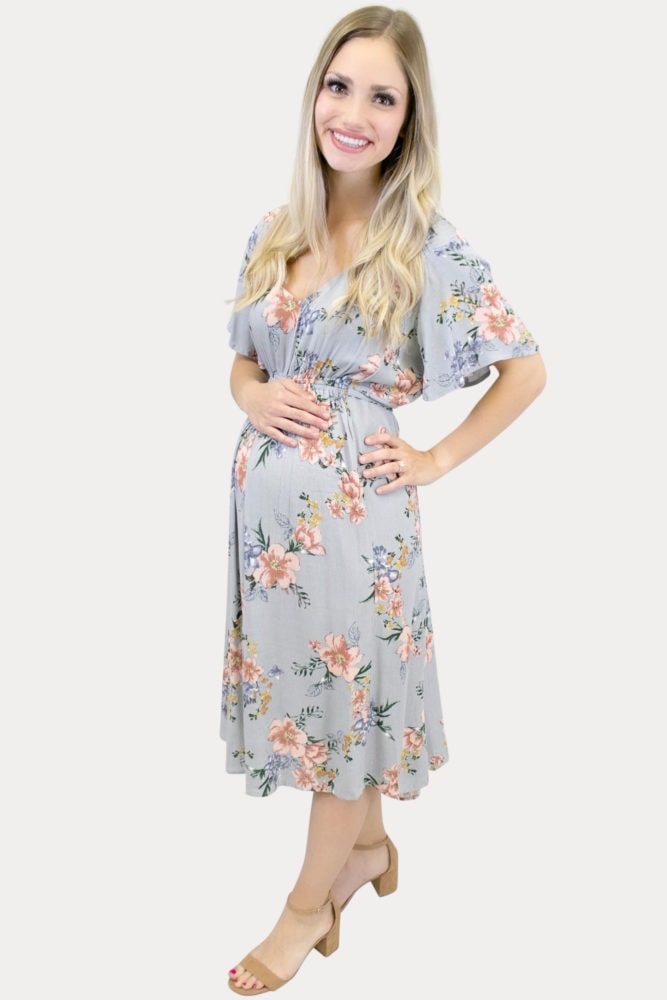 floral maternity sundress