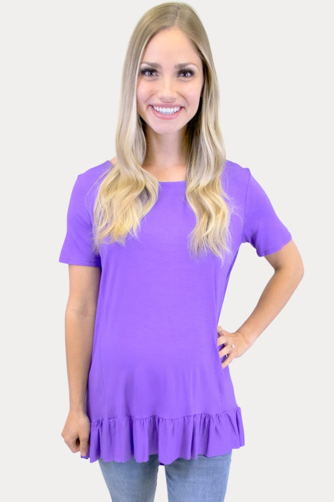 ruffle maternity top