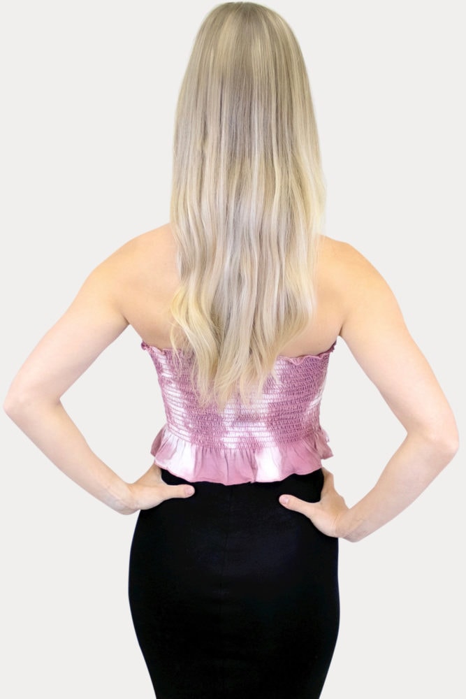 pink tie dye maternity top