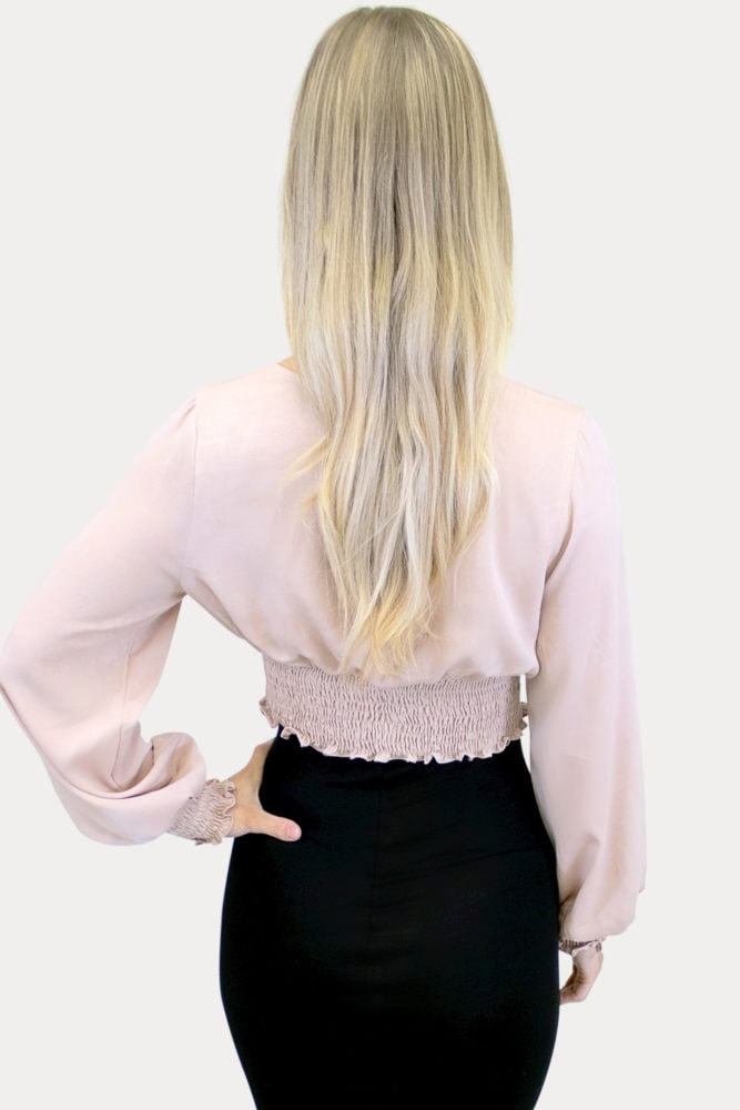 low cut maternity crop top