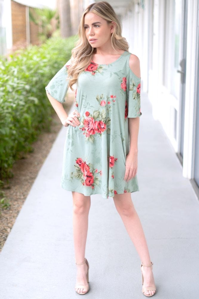 floral flowy dress