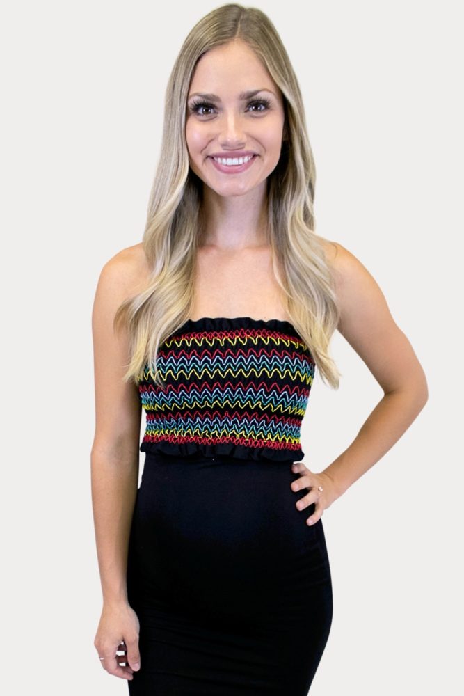 black striped maternity top
