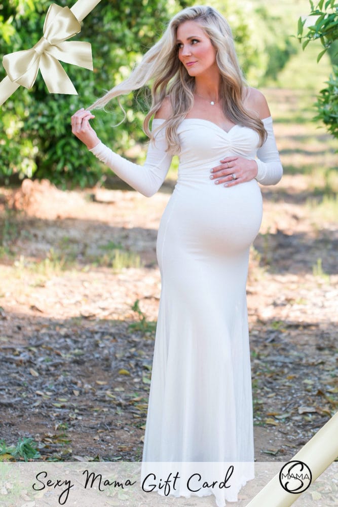 gift card for a maternity gown