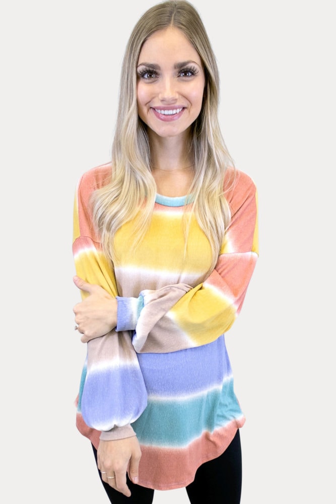 striped maternity tunic