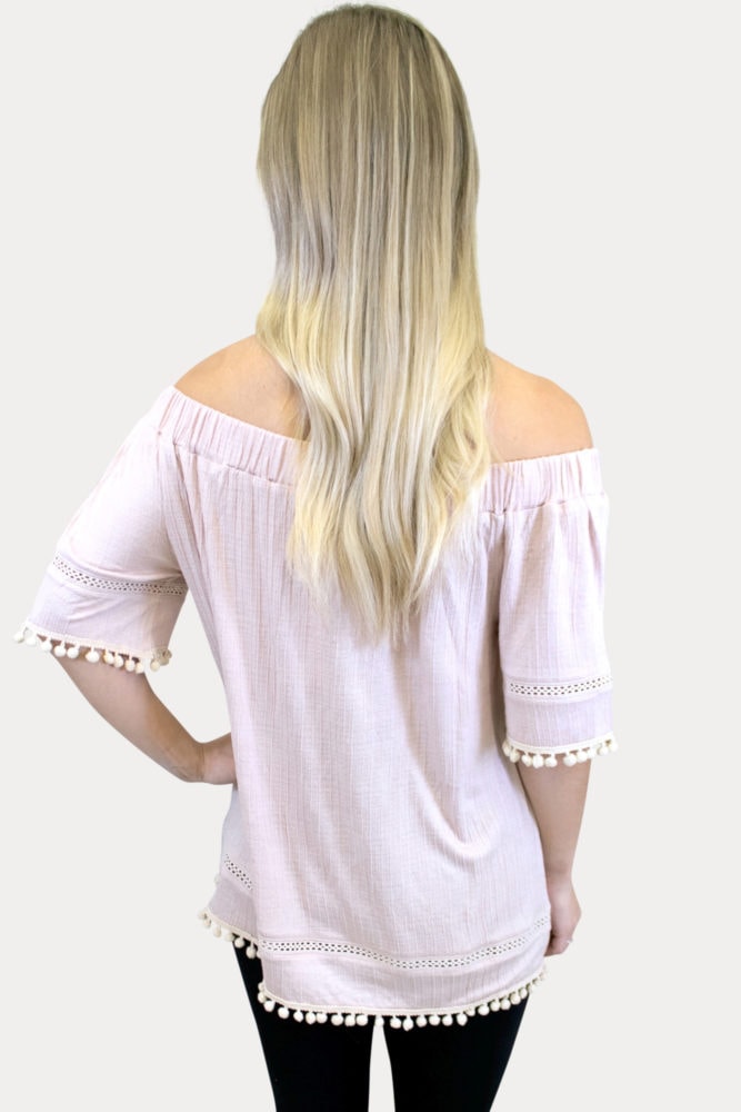 blush maternity top
