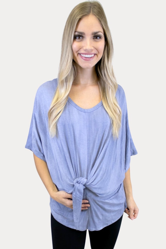 knot front maternity top