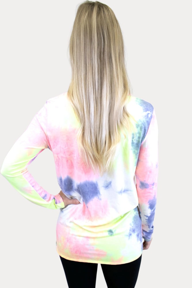 tie dye maternity top
