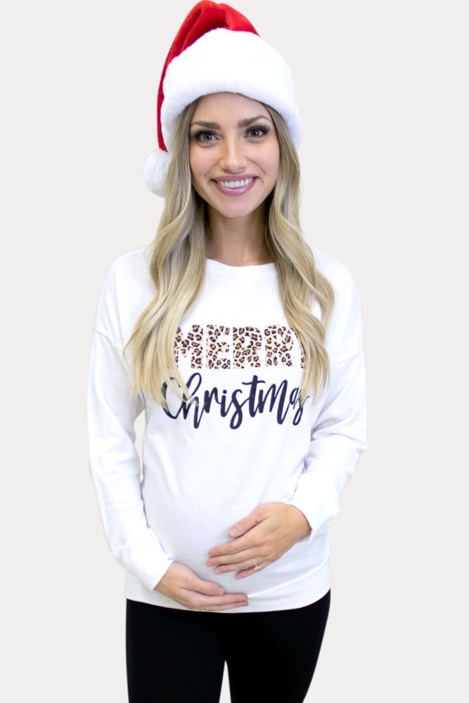 Christmas maternity long sleeve