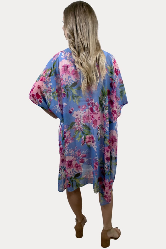 purple floral maternity cardigan