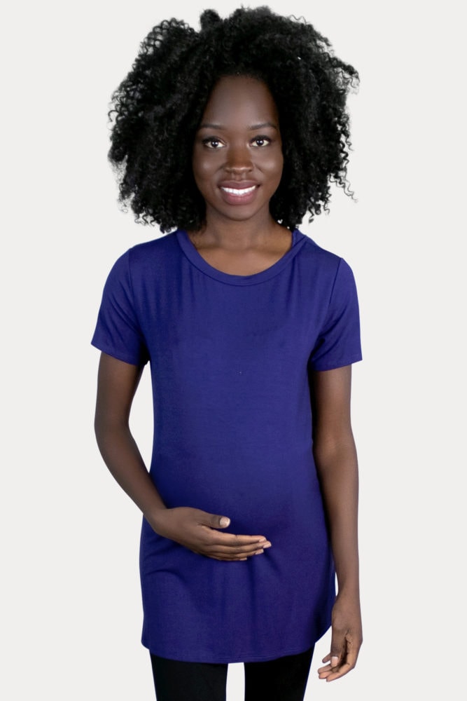 royal blue maternity top