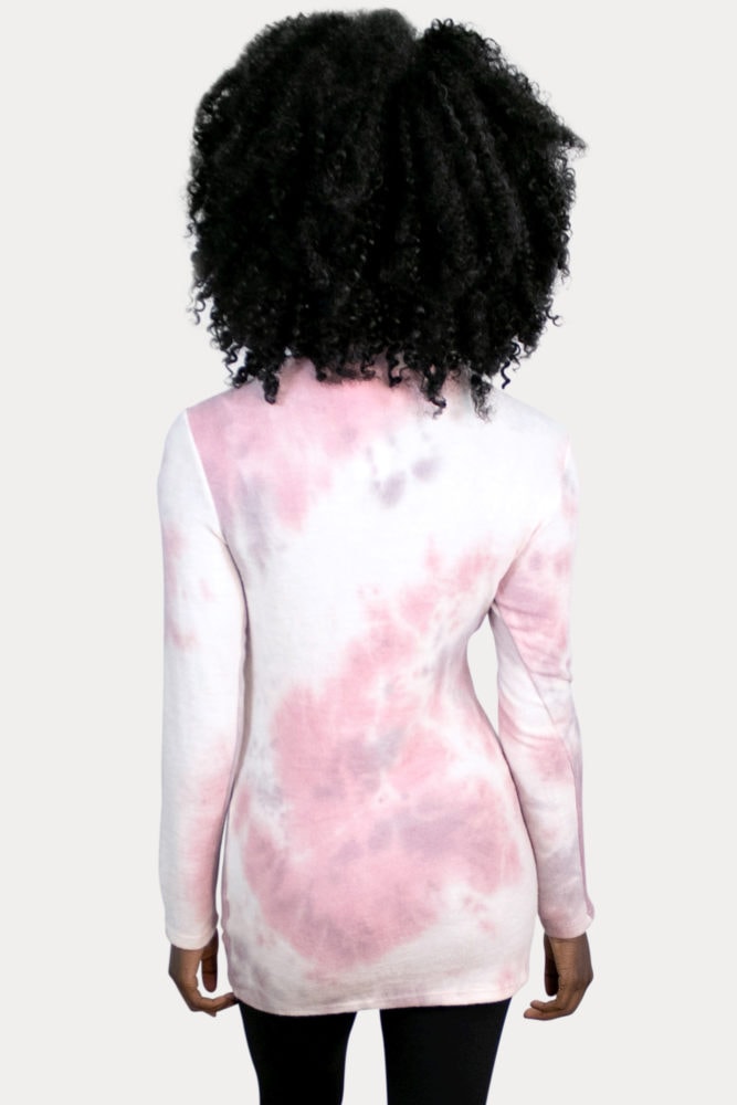 flattering tie dye maternity top