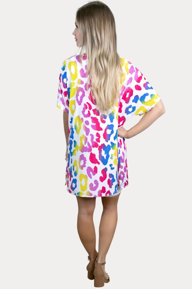 fun leopard maternity kimono