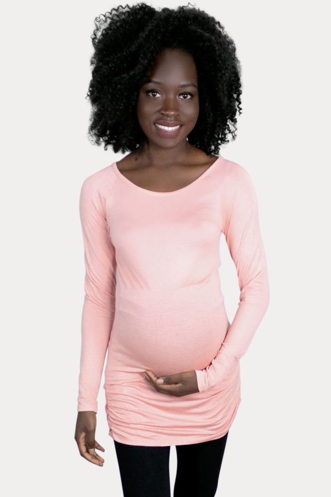 basic long sleeve maternity top