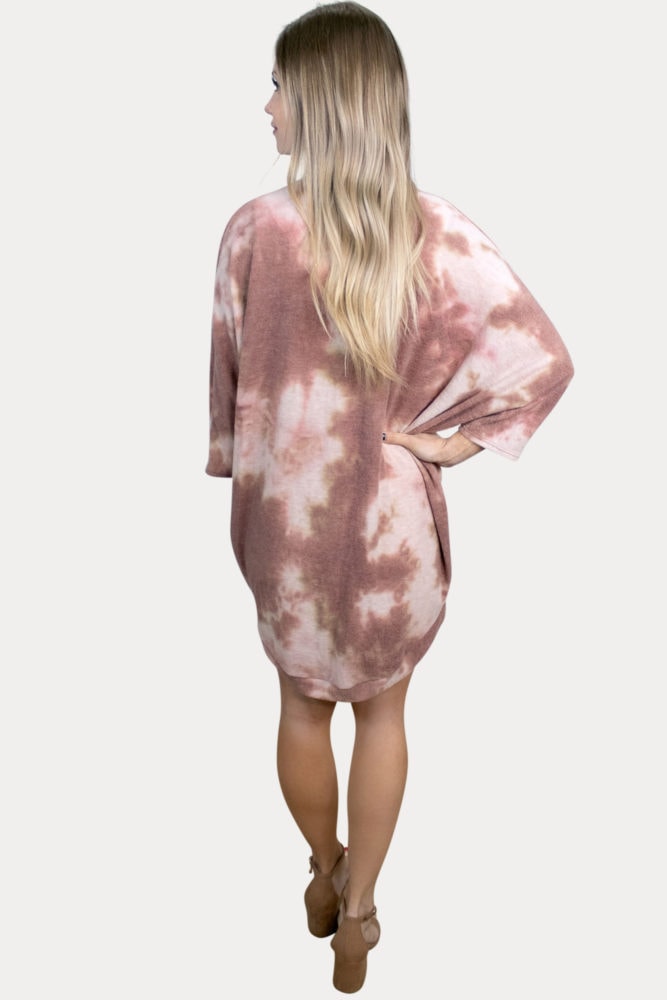 tie dye pregnancy cardigan