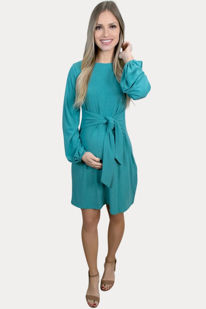 bishop sleeve pregnancy dress