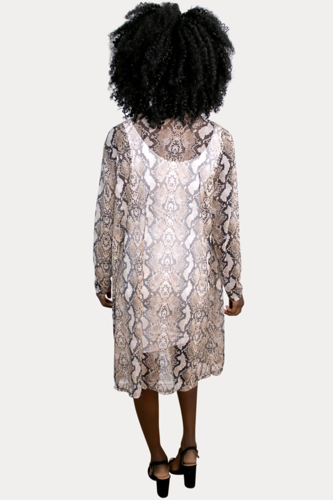 snake skin pregnancy kimono