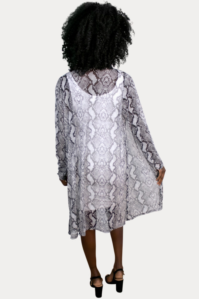 snake skin maternity cardigan