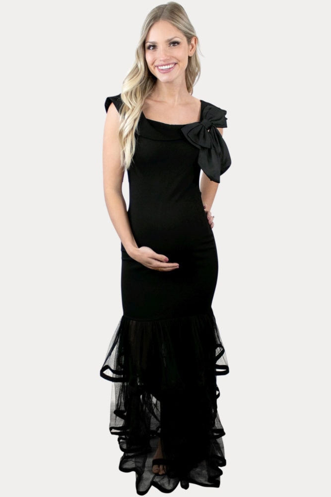 elegant maternity maxi