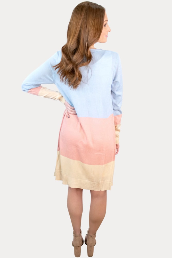 color block pregnancy cardigan