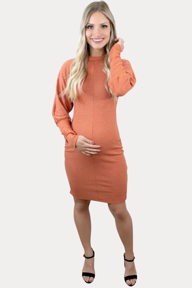ribbed pregnancy dress