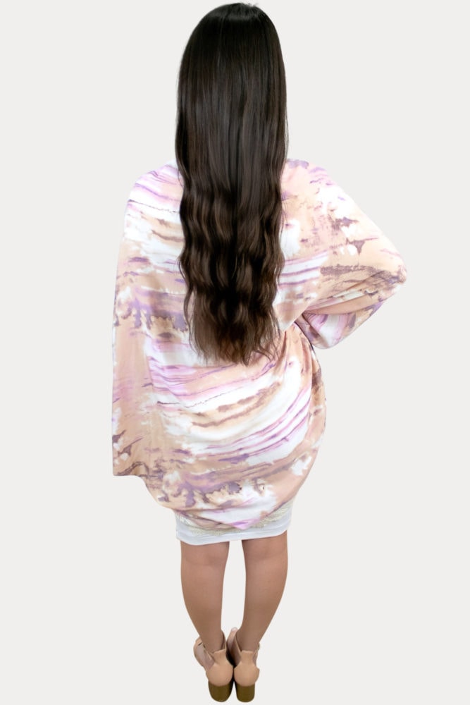 stylish tie dye maternity cardigan