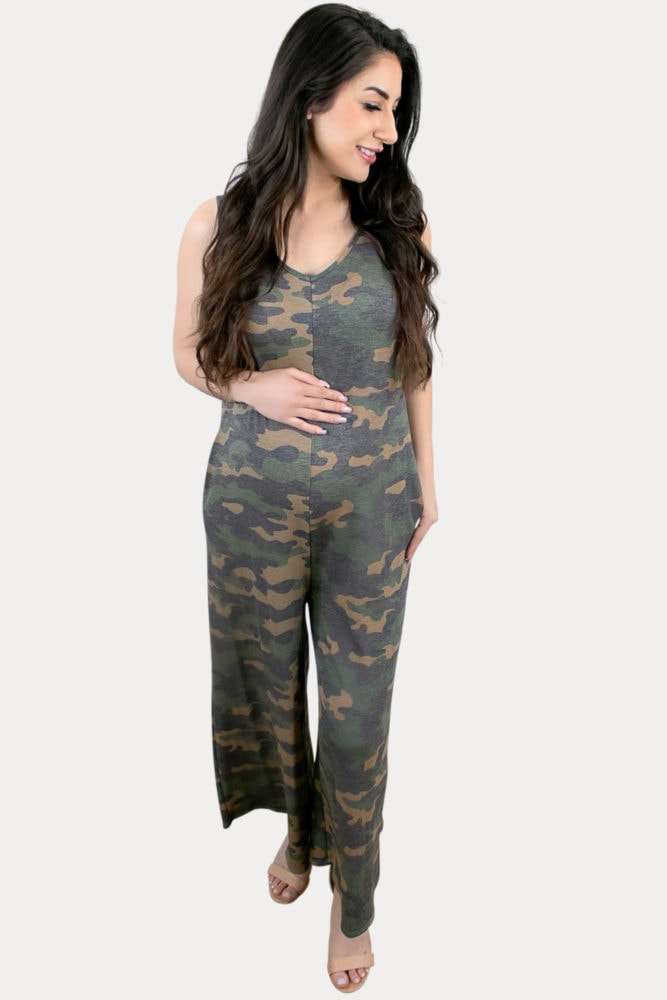 camo maternity jumper