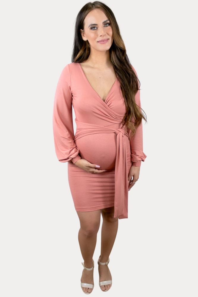 sweetheart maternity bodycon dress