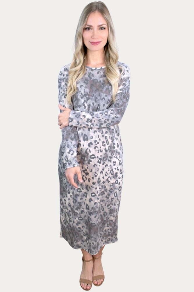 leopard pregnancy maxi