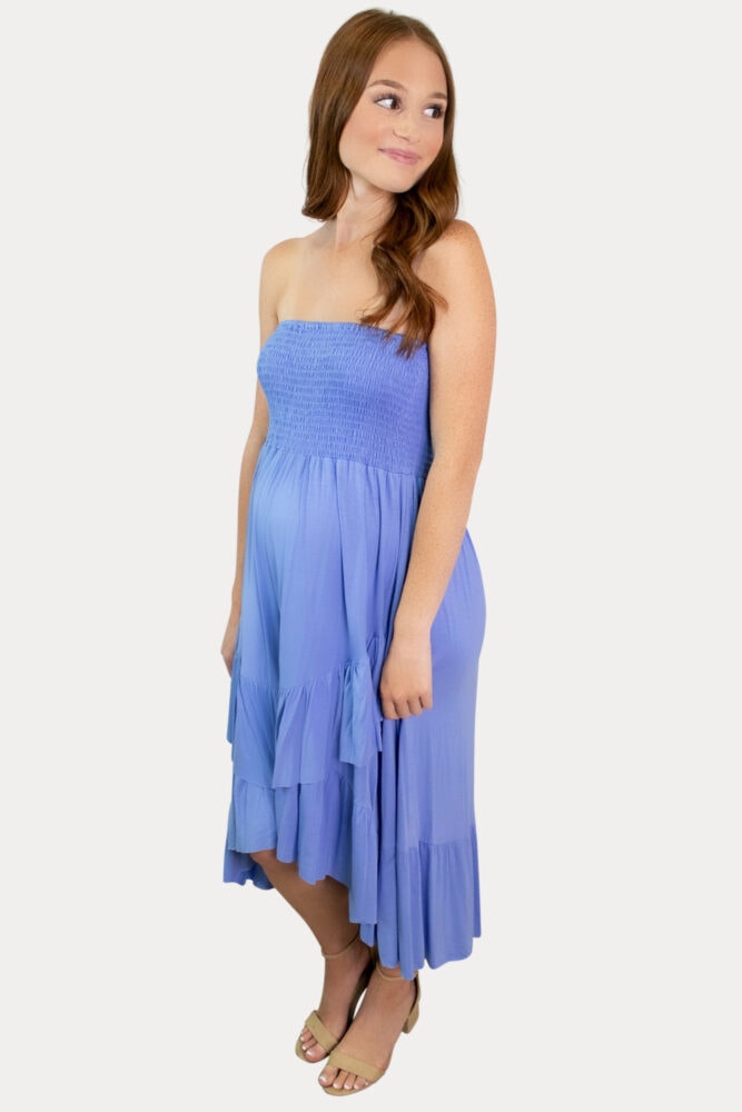 layered maternity dress