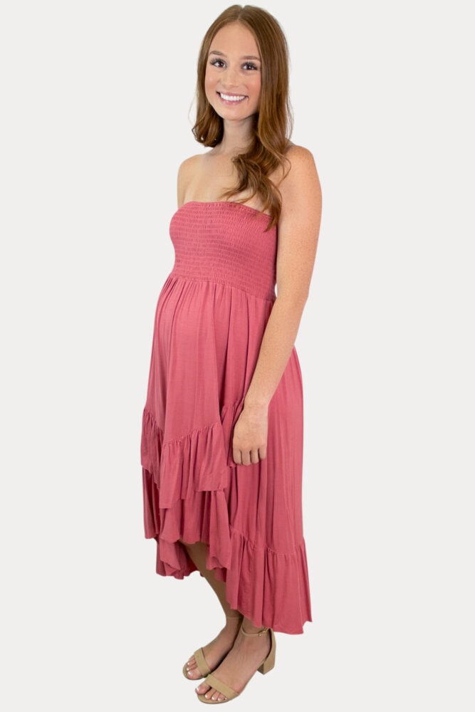 layered pregnancy dress