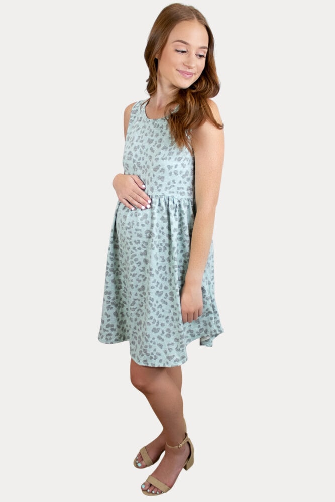 Sleeveless Babydoll Maternity Dress