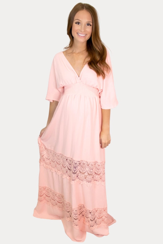 boho pregnancy maxi dress