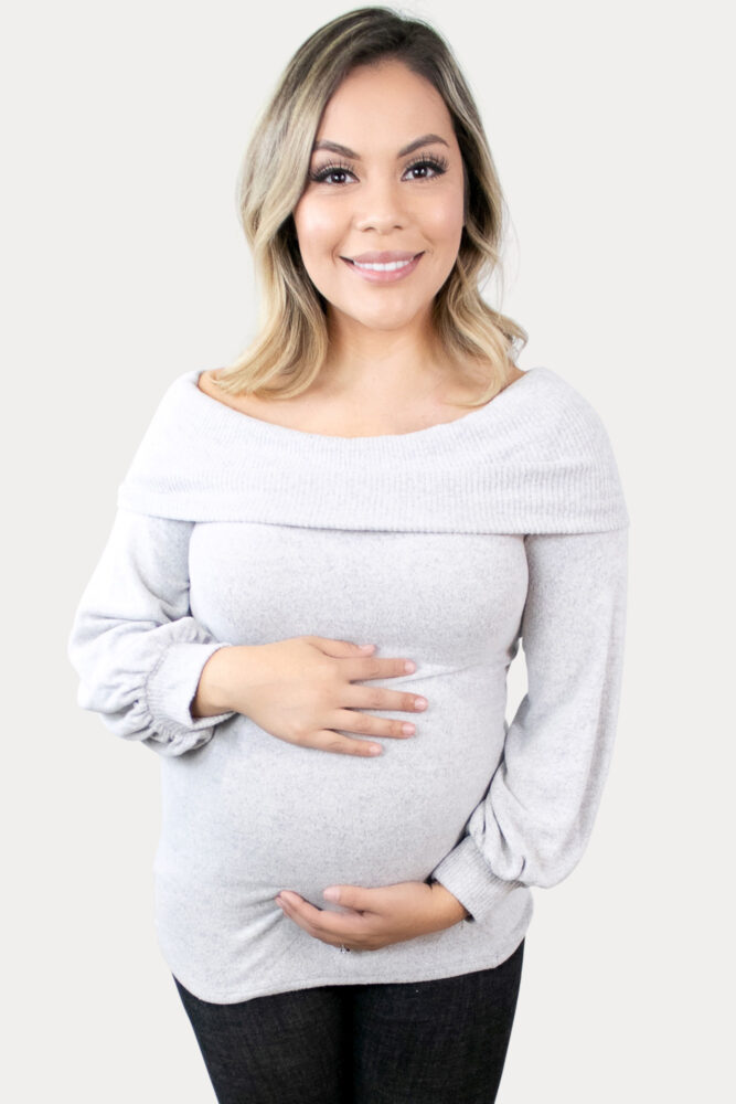 fold over maternity top
