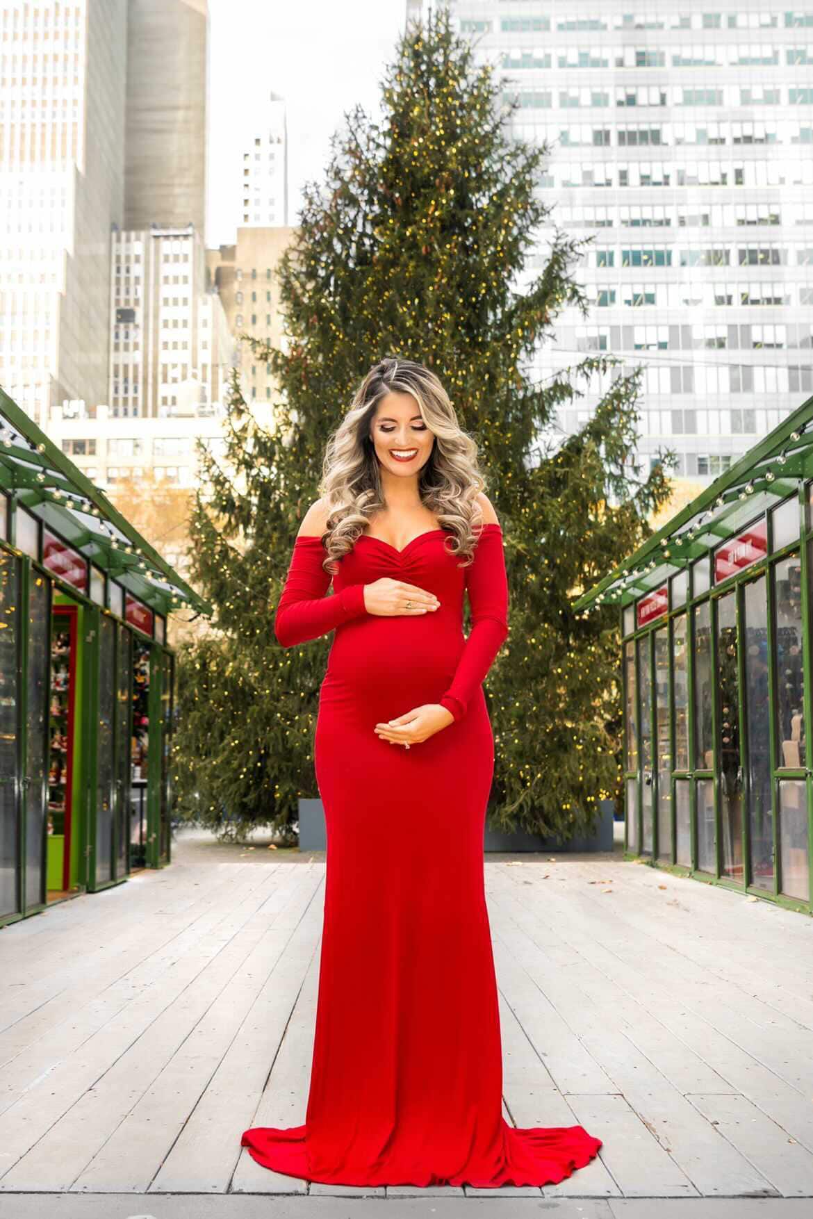 Winter Maternity Photoshoot Gowns