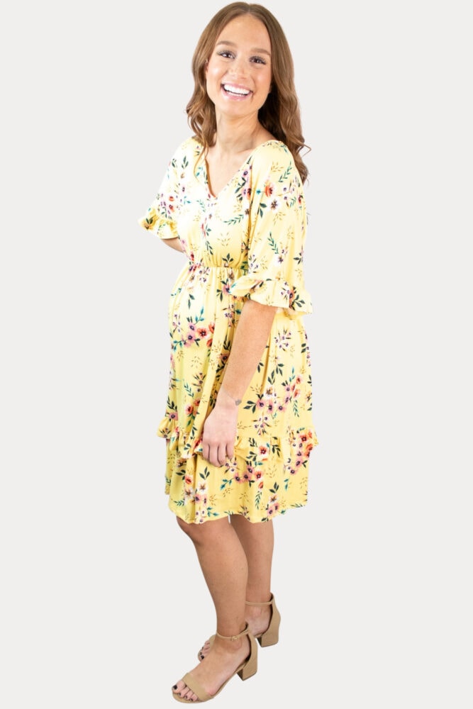 Yellow Pregnancy Dress