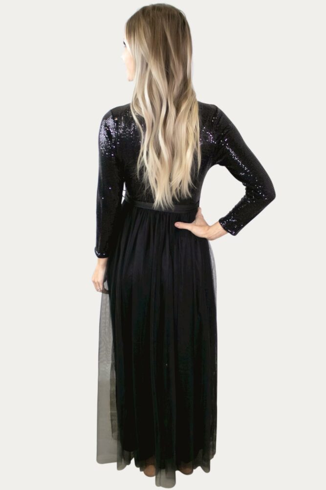 sequin maternity dress