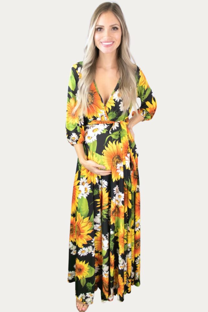 Sunflower Maternity Dress