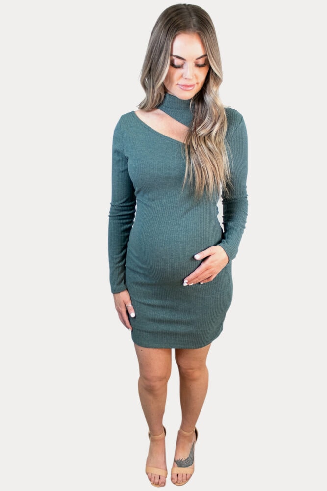 cutout maternity dress