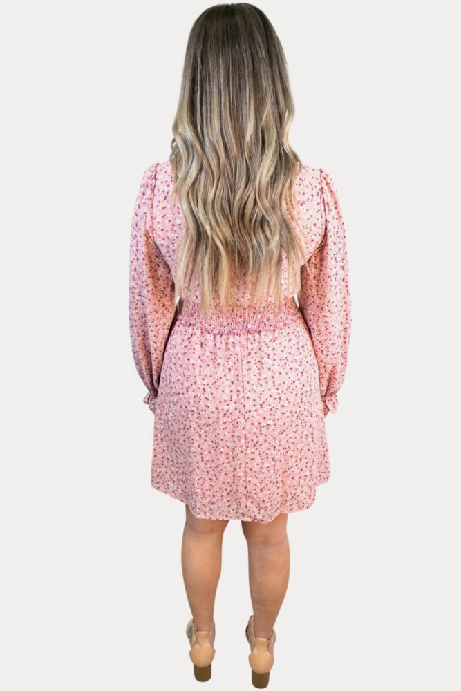 Pink Floral Pregnancy Dress