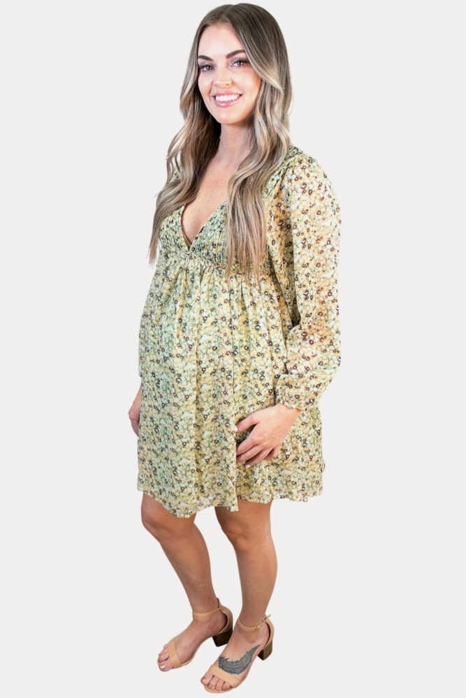 Green Pregnancy Dress