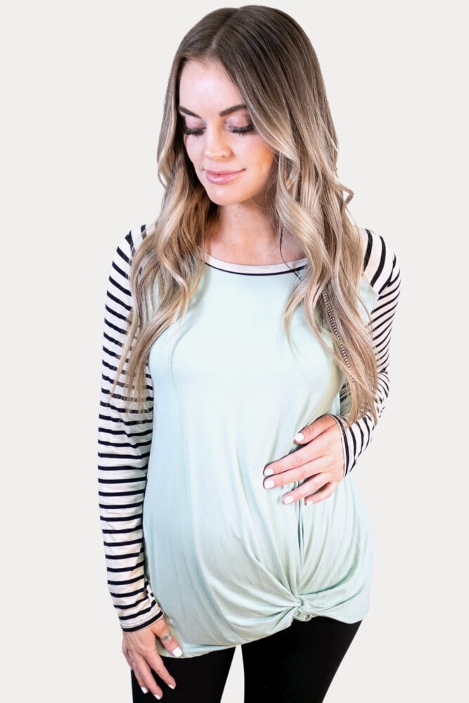 Mint Maternity Tee