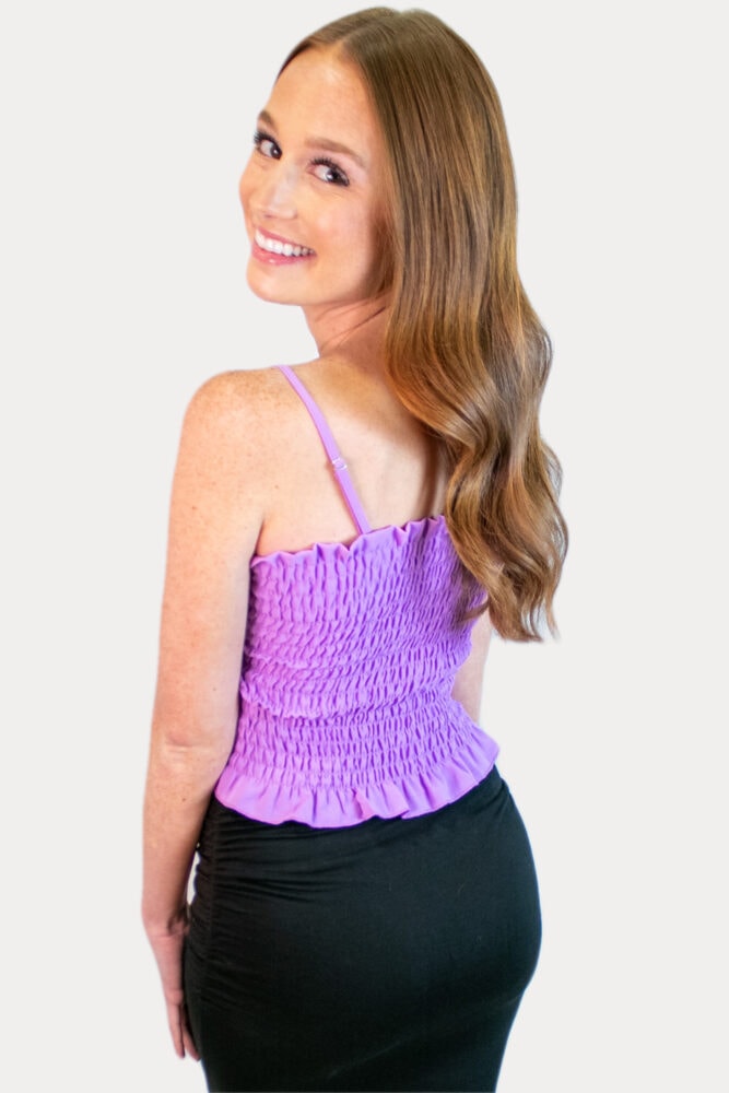 purple maternity top