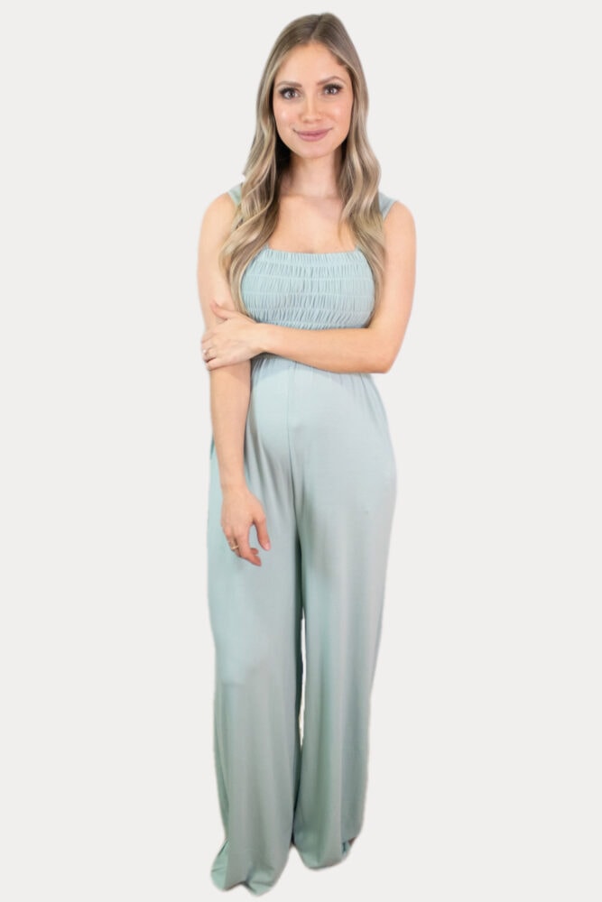 mint maternity jumpsuit