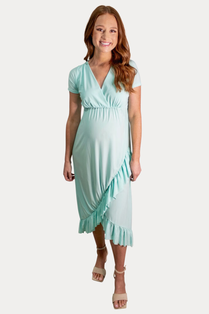 mint maternity dress