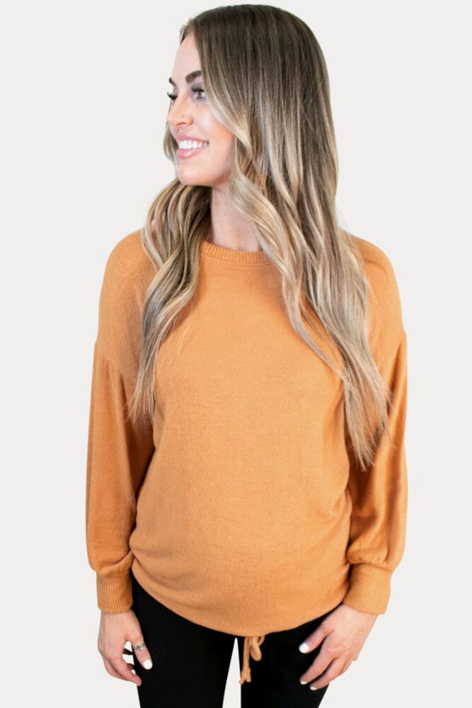 Orange Maternity Top