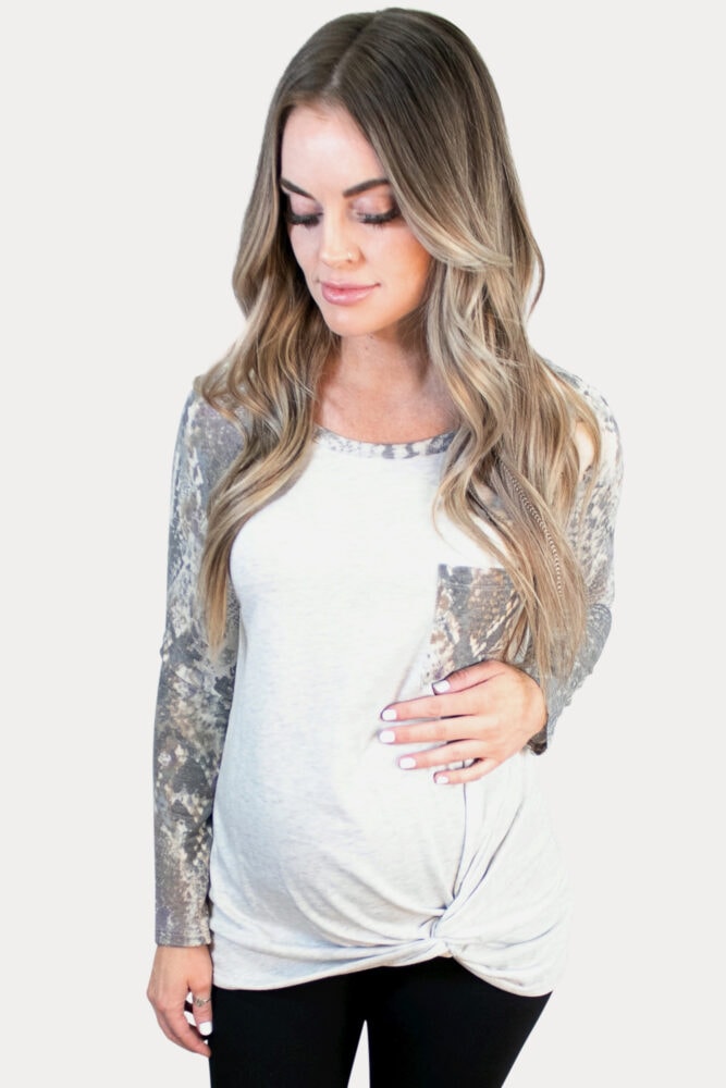 Snake Maternity Top